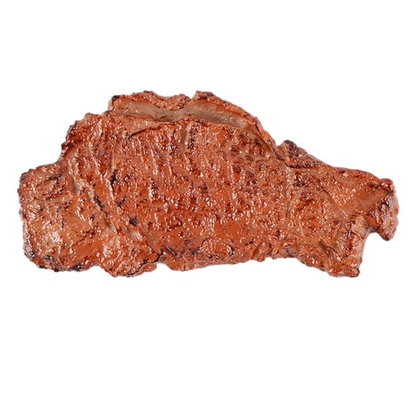TIELUTT Realistic Steak Model Prop for Hotel Decoration And Home Use Educational Toy for All Ages,Children's Toys Pretend Play Toys,Reusable Film/movie Props. Rot 30 Cm
