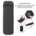 thumbnail image 2 of Tapis de Camping Gonflable Coussin de Couchage Anti-Humidité Matelas Pneumatique Coussin Canapé-Lit Extérieur Matelas de Plage avec, 2 of 7