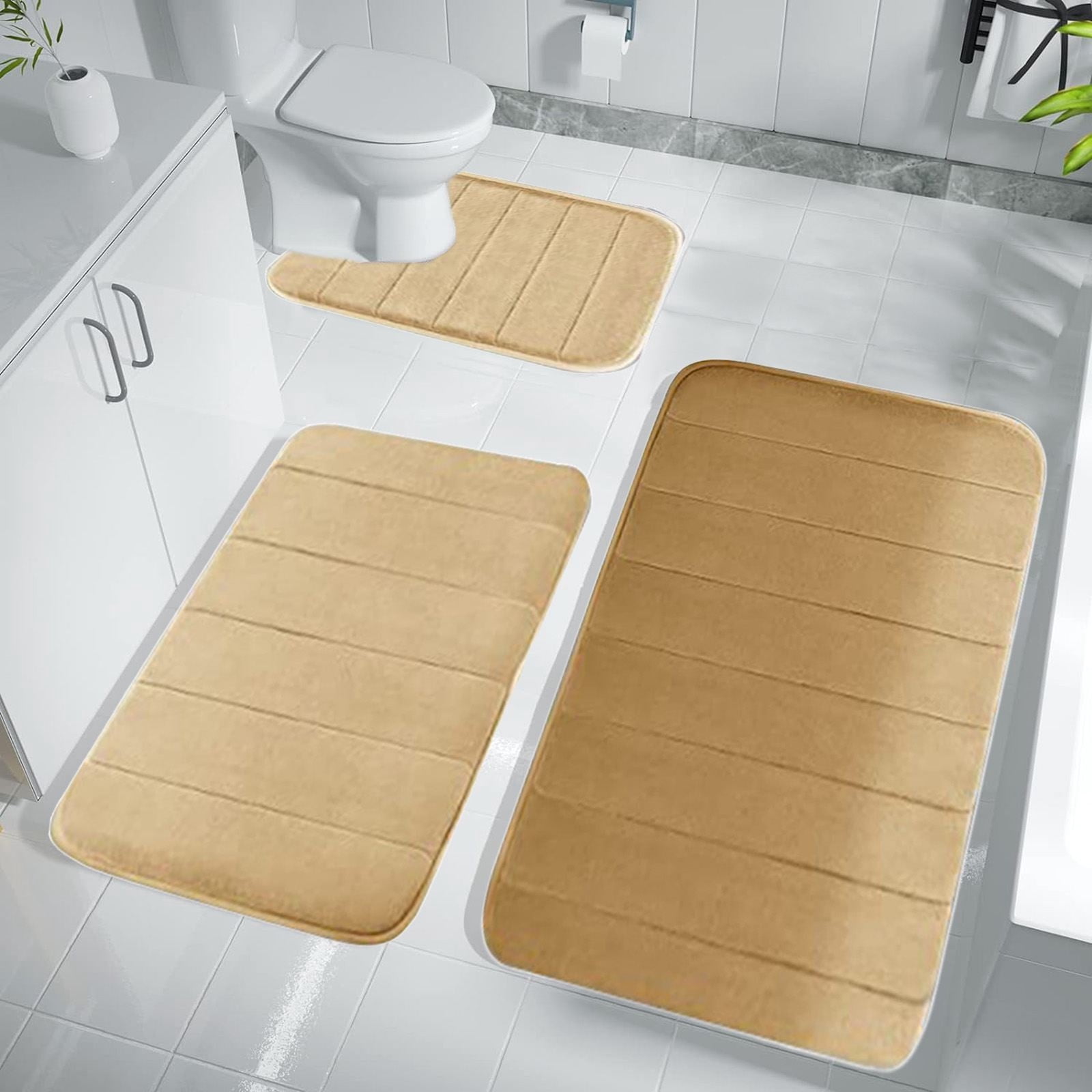 Yatlte Bathroom Rug Mat, Extra Soft Absorbent Premium Bath Rug, Non-Slip, Dry Quickly, Machine Washable, Bath Mats for Bathroom Floor, Tub and Shower