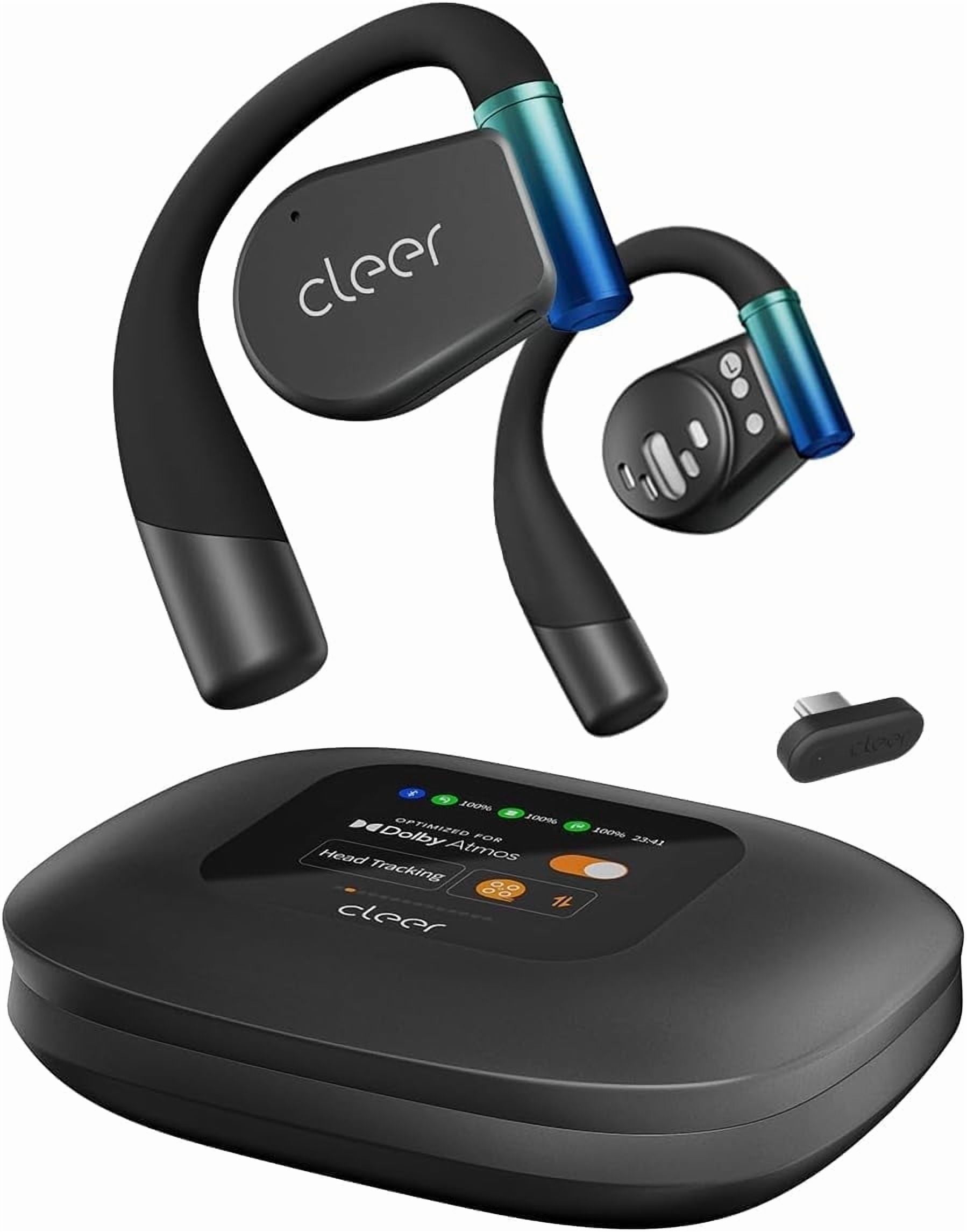 Cleer ARC 3 Gaming Earbuds, True Wireless, Ultra-Low Latency, Dolby Sound, BT 5.4, USB-C Dongle, 50Hr Battery, Compatible PS4, PS5, PC, Switch, Black