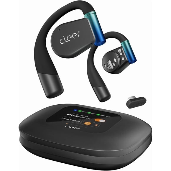 Cleer ARC 3 Gaming Earbuds, True Wireless, Ultra-Low Latency, Dolby Sound, BT 5.4, USB-C Dongle, 50Hr Battery, Compatible PS4, PS5, PC, Switch, Black