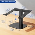 thumbnail image 4 of Support d'Ordinateur Portable en Aluminium LSX Ergonomique et Ajustable, Support Rehausseur pour Cahier, Support d'Ordinateur Compatible avec Air Pro Dell HP Lenovo et Plus.ordinateurs Portables (), 4 of 9