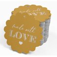 thumbnail image 4 of Inkdotpot Real Silver Foil Made With Love Text Tags Favor Hang Paper Tags 100 Piece, 4 of 6