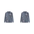 thumbnail image 4 of Youkk Middle-Aged And Elderly Sweater Exquisite Workmanship And Wide Application Warm Middle-aged Clothes grey 2Set, 4 of 6
