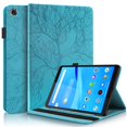 thumbnail image 1 of Tree of Life Embossed Case for Lenovo Tab m8 Stand, Card Slots, Stylus Loop Blue, 1 of 5