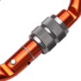 thumbnail image 3 of 25 Vis Verrouillage Mousqueton Escalade Extérieure Rappel - Orange Screwgate, 110x61mm, 3 of 7
