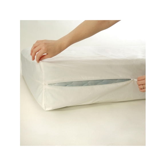 Housses de Matelas à Fermeture Éclair Format Grand 60"x80"x9" en Silicone, Anti-Eau et Anti-Punaises de Lit, Hypoallergéniques, 1/paquet