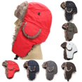 thumbnail image 3 of Fur Aviator Hat Russian Hat with Faux Fur Lining Winter Warm Earflap Ski Showerproof Trapper Hat, 3 of 3