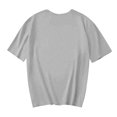 thumbnail image 4 of Offre à Durée Limitée Iumwxz T-Shirts Basiques Décontractés Plissés et Amples pour Femmes Blouses pour Femmes T-Shirts Graphiques à Nœud Col Rond Manches Courtes Hauts Blouse pour Dames Doux et Confortables pour Faire des Courses, 4 of 4