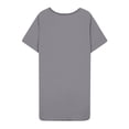 thumbnail image 3 of UPPADA Robe T-Shirt d'Été Décontractée pour Femme Grande Taille Sans Manches Évasée avec Poches Col Ras du Cou Plissée Robe Débardeur Coupe Ample Boho Plage Robes d'Été Gris,TTTTG, 3 of 5