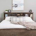 thumbnail image 1 of Prepac King Bookcase Headboard, Drifted Gray, 1 of 6