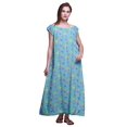 thumbnail image 1 of Bimba Pyjama pour Femmes Imprimé à Manches Courtes Longue Chemise de Nuit Tenue de Nuit pour Dames, 1 of 4