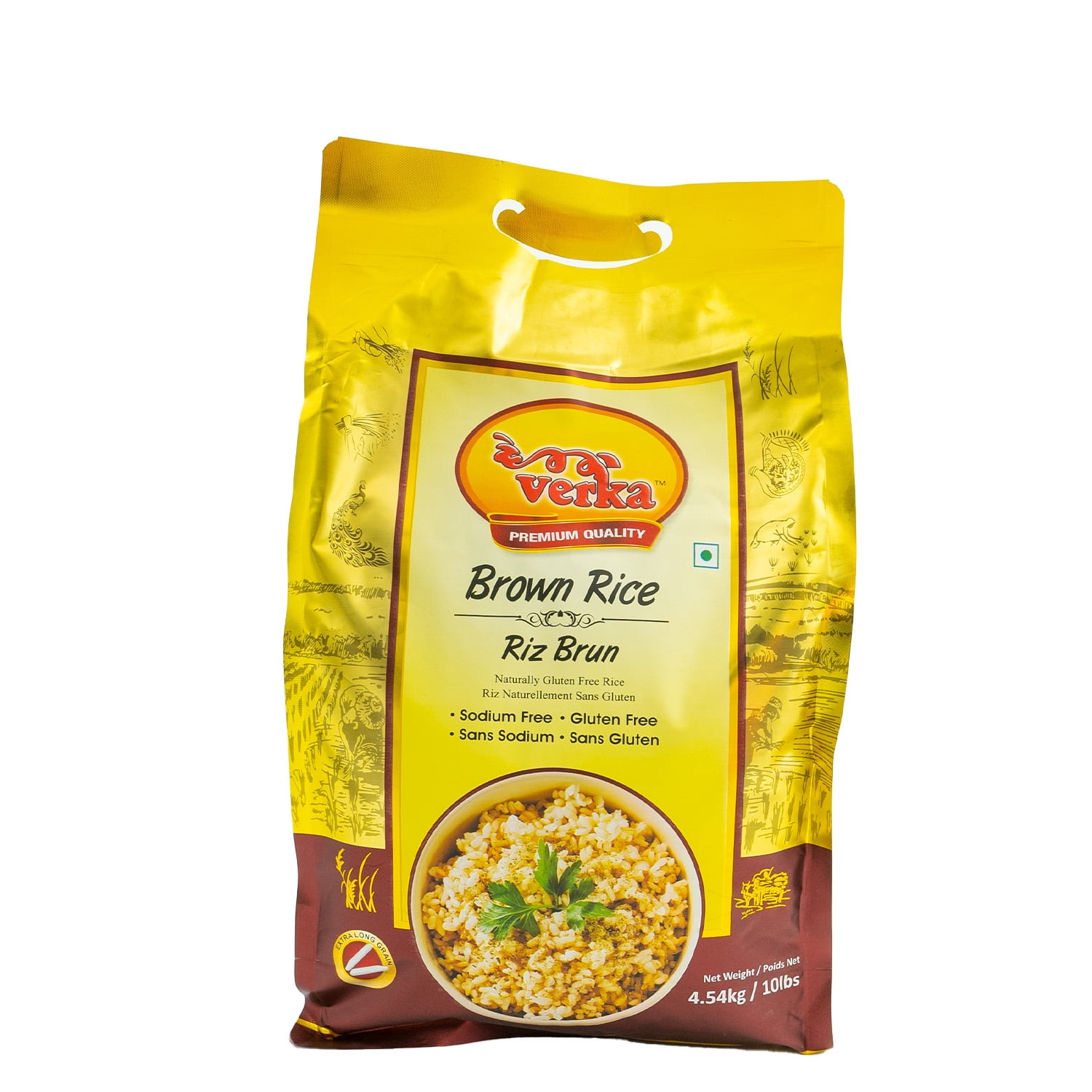 Verka Riz Basmati Brun, 10lbs