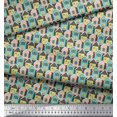 thumbnail image 3 of Soimoi Gray Heavy Canvas Fabric House Architectural Printed Fabric 1 Yard 58 Inch Wide, 3 of 5