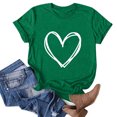 thumbnail image 4 of EGNMCR T-Shirts pour Femmes T-shirt à Col Rond Imprimé à Manches Courtes pour Femmes, Mode Décontractée, Coupe Ample, Hauts, 4 of 6