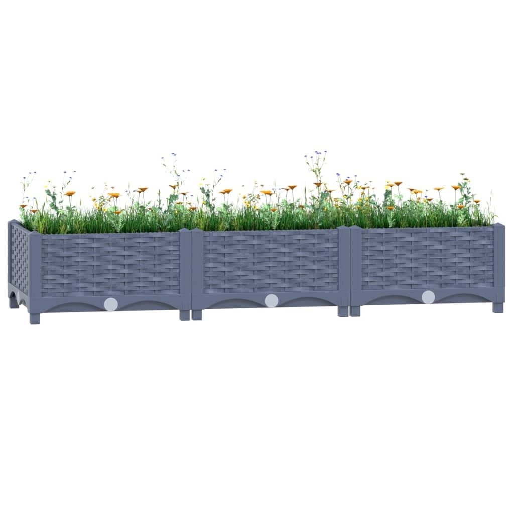vidaXL Lit Surélevé 120x40x23 cm Polypropylène