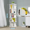 thumbnail image 2 of Rotating Bookshelf, 5 Tier 360° Revolving Bookcase with 20 Shelves for Home, Classroom, Office, 2 of 9