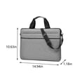 thumbnail image 3 of Yrmaups Laptop Bag, 15.6 Inch Shoulder Tote for Notebook, Polyester Padded Computer Case, Water Resistant Business Travel Briefcase, Fits 14.1 Inch, 3 of 7