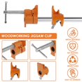 thumbnail image 4 of 2Pcs 1/2 Inch Pipe Clamps Sturdy Metal Tube Clamp Set Durable Woodworking Assembly Clamp Adjustable Wood Clamp Fixture, 4 of 7