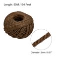 thumbnail image 2 of Unique Bargains 164 Feet 2mm Jute Twine, Jute Rope, Natural Jute String Cords Brown, 2 of 6