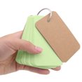 thumbnail image 4 of Clearance Sale Blank Customizable Index Study Note Card Pad Kraft Paper with Binder Ring, Blank Flash Cards with Rings for Studying with 50 Sheets Each Schools Supplies Green, 4 of 9
