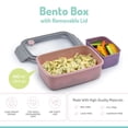 thumbnail image 3 of Melii Bento Box with Removable Divider - 880 ml - pink - 1 count, 3 of 6