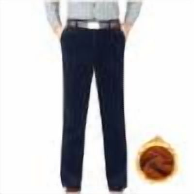 Dagugfen Work Pants for Men Button Business Casual Slim Fitting Thermal Officewear Pants Fall Clothes