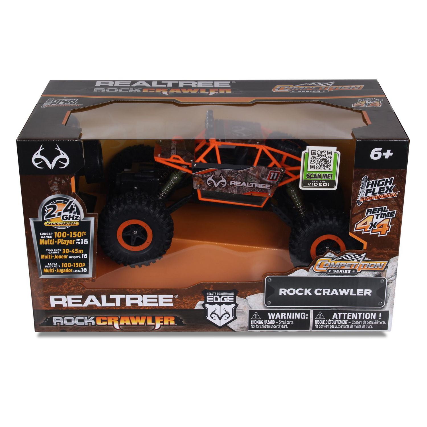 NKOK 2,4 GHz RealTree Rock Crawler jouet RC à l'échelle 1/16 (bord – vert)