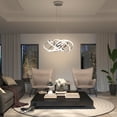 thumbnail image 2 of Artika Maelstrom Modern Pendant Light Fixture, Chrome, 2 of 7