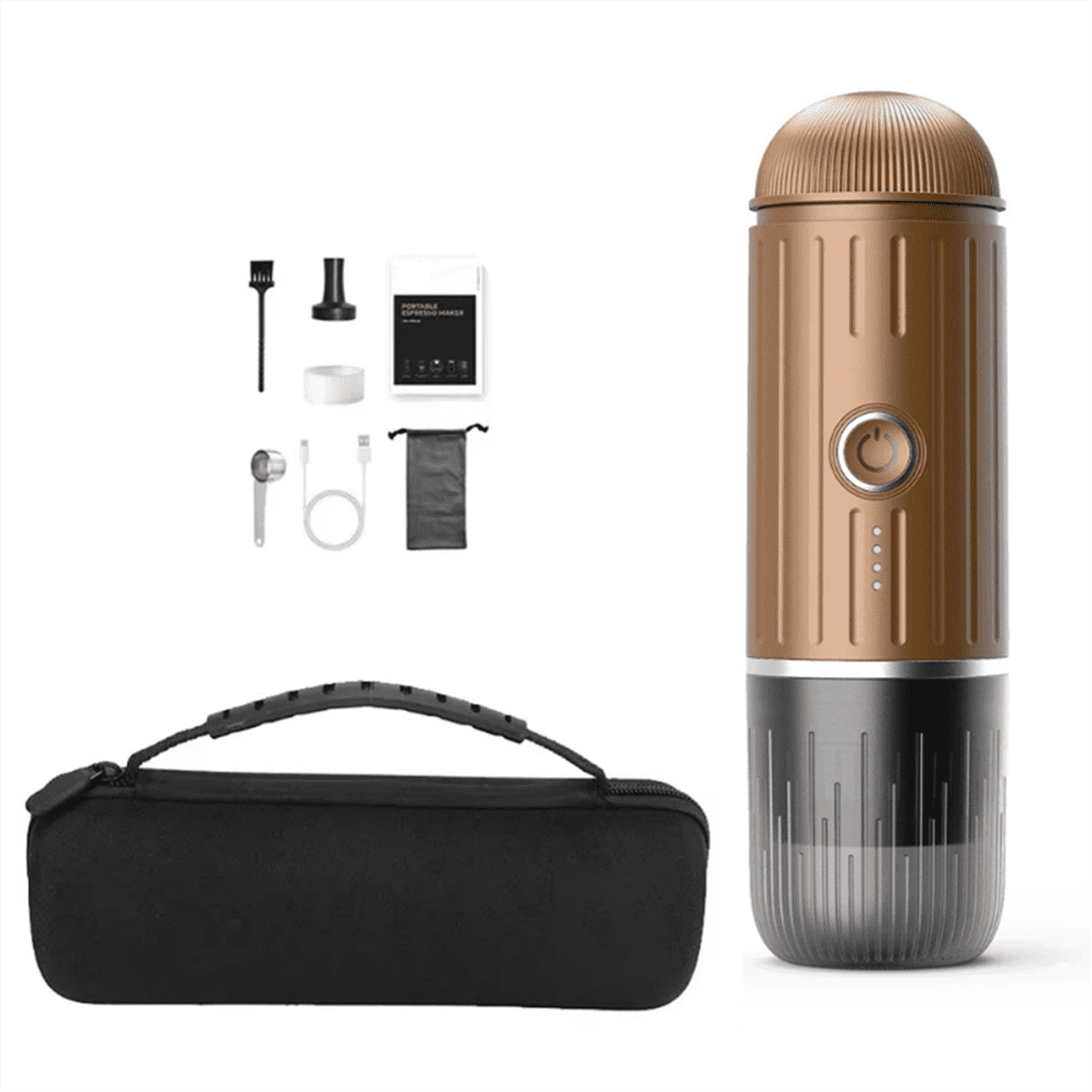 2 in 1 Capsule Powder Travel Coffee Maker Electric Espresso Coffee Machine for Car & Home Camping Coffee Maker Coffee