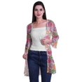 thumbnail image 2 of Moomaya Cardigan Court en Georgette Imprimée pour Femmes, Vêtements de Plage, Châle et Couvre-Maillot, 2 of 5
