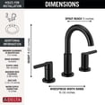 thumbnail image 4 of Delta 35749LF-BL Nicoli Bathroom Faucet Matte Black, 4 of 5
