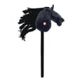 thumbnail image 2 of Lipstore Stick Horse Riding Toy with Pole Pretend Play Horse on A Stick Performance Props Black, 2 of 8