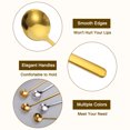 thumbnail image 3 of Unique Bargains 8Pack 5' Stainless Steel Espresso Spoons Mini Coffee Spoon Teaspoon, Gold, 3 of 4