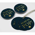 thumbnail image 4 of Inkdotpot Pack Of 100 Real Gold Foil Paper Tags Ready To Pop Baby Shower Favor Hang Tags, 4 of 6