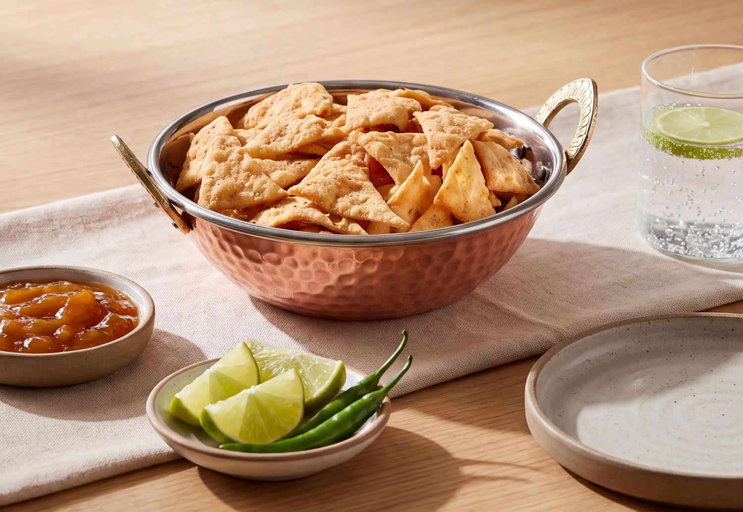 Sitara Lime Chili Savoury Samosa Chipz, 280 g