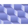 thumbnail image 1 of Ahgly Company Tapis d'Intérieur Lavable en Machine Rectangle Transitionnel Jeans Bleu, 2 Pieds x 5 Pieds, 1 of 7