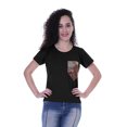 thumbnail image 1 of Moomaya T-shirt à Col Rond pour Femmes à Manches Courtes avec Poche Appliquée à Paillettes - 4Y, 1 of 6