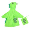 thumbnail image 1 of Penkiiy Tout-Petits Enfants Bébés Filles Mignon Imprimé Imperméable Enfants Manteau de Pluie Imperméable à Capuche Veste Manteau 2-3 Ans Vert, 1 of 8