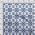 thumbnail image 3 of oneOone Georgette Viscose Medium Blue Fabric Geometric Fabric For Sewing Printed Craft Fabric By The Yard 42 Inch Wide, 3 of 4