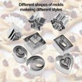 thumbnail image 3 of Amdohai 24 Pcs Emporte-Pièces Emporte-Pièce en Acier Inoxydable Moule Emporte-Pièces pour Sandwich Mini Formes Géométriques Emporte-Pièce, 3 of 8