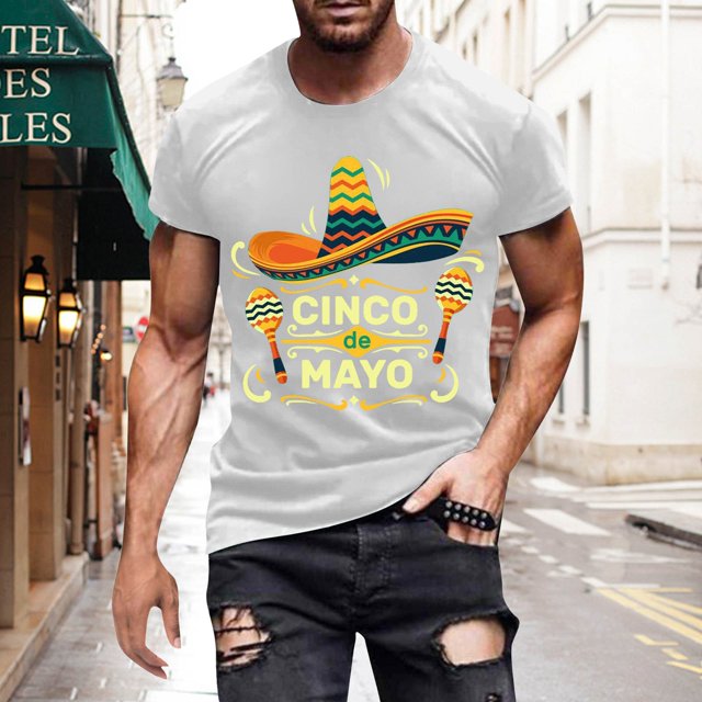 WEAIXIMIUNG Chandails de Dessous pour Hommes Col Ras du Cou 3TG T-Shirt Imprimé Décontracté d'Été pour Hommes