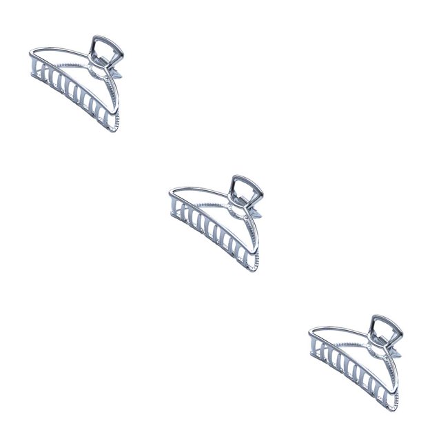 maskred Fashion Claw Clips Large Simple Style Handy Simple Style Sturdy Exquisite Accessories Barrettes for Women White/Arc 3Set