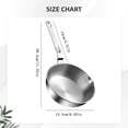 thumbnail image 3 of 1PC 316 Stainless Steel Egg Frying Pan Multi Layer Bottom Small Skillet Compatible With Induction Stoves Home Kitchen Cookware,Stainless Steel Fry Pan,Induction Skillet,6", 3 of 4