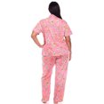 thumbnail image 4 of White Mark Ensemble de Pyjama Tropical à Manches Courtes à Boutons pour Femmes, 4 of 6