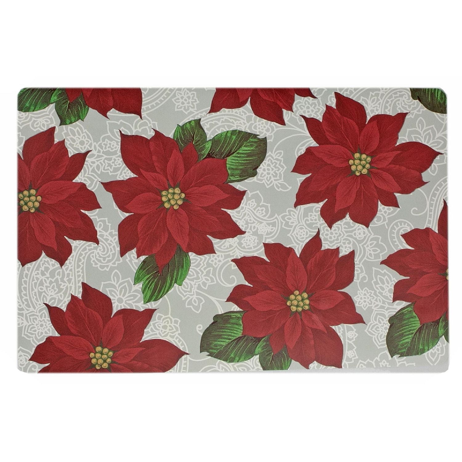 Eva Placemat (Poinsettia) (12 X 18) - Ensemble De 12
