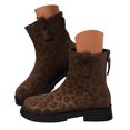 thumbnail image 1 of Mepaouo Bottes Chelsea pour Femmes à Bout Carré, Léopard, à Enfiler, Bottillons, Bottes de Combat d'Hiver pour Robe, 1 of 8