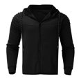thumbnail image 1 of Men‘s Autumn Folded Long Sleeve Hooded Cardigan Jacket Top, 1 of 6