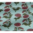 thumbnail image 5 of oneOone Georgette Viscose Fabric Leaves & Floral Block Print Fabric BTY 42 Inch Wide, 5 of 5