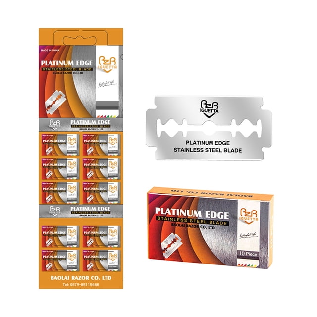 Wweixi pour Hommes Acier Inoxydable Sécurité Classique Épilation de Barbe Accessoires de Rasage Visage Jambe Aisselles Type 4
